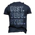 Dedo From Grandchildren For Grandad Best Dedo Ever Men's 3D T-shirt Back Print Navy Blue
