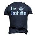 The Dock Father Captain Of The Boat Dad Fathers Day Men's 3D T-Shirt Back Print Navy Blue