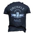 Drunkle Mike Drunk Uncle Beer Men's 3D T-Shirt Back Print Navy Blue
