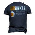 Drunkle Like A Normal Uncle Only Drunker Beer Men's 3D T-Shirt Back Print Navy Blue