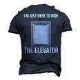 Elevator Mechanic Engineer Ride The Elevator Technician Men's 3D T-Shirt Back Print Navy Blue