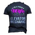 Elevator Mechanics Wife Anniversary Men's 3D T-Shirt Back Print Navy Blue