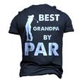 Fathers Day Best Grandpa By Par Golf Men's 3D T-Shirt Back Print Navy Blue
