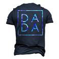 Fathers Day For New Dad Dada Him Papa Tie Dye Dada Men's 3D T-Shirt Back Print Navy Blue