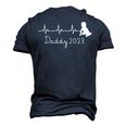 First Time Father For Men New Dad Expecting Daddy 2023 Men's 3D T-Shirt Back Print Navy Blue