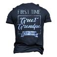 First Time Great Grandpa Est 2019 Future Grandfather Men's 3D T-Shirt Back Print Navy Blue
