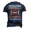 Football Grandma Grandmother Granny Grandparents Day Men's 3D T-shirt Back Print Navy Blue