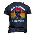 Frenchie Dad French Bulldog Lover Owner Fathers Day Men's 3D T-shirt Back Print Navy Blue