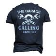The Garage Is Calling I Must Go Mechanic Mens Men's 3D T-Shirt Back Print Navy Blue
