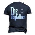German Shepherd Dog Dad Dogfather Dogs Daddy Father Men's 3D T-Shirt Back Print Navy Blue