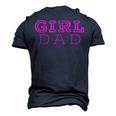 Girl Dad Cute Pink Father & Daughter Fathers Day Men's 3D T-Shirt Back Print Navy Blue