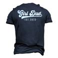 Girl Dad Est 2023 Girl Dad To Be New Daddy Dad First Men's 3D T-Shirt Back Print Navy Blue