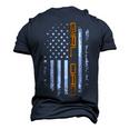 Girl Dad Vintage American Flag Fathers Day Men's 3D T-Shirt Back Print Navy Blue