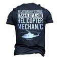 Helicopter Mechanic Apparel For Helicopter Mechanics Men's 3D T-Shirt Back Print Navy Blue