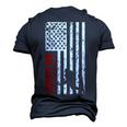 Hockey Dad Hockey American Flag Men's 3D T-Shirt Back Print Navy Blue