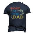 Hooked On Being A Dad Fishing Dad Father_S Day Men's 3D T-Shirt Back Print Navy Blue