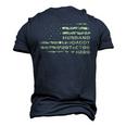Husband Daddy Protector Hero Fathers Day Flag Dad Papa Men's 3D T-Shirt Back Print Navy Blue
