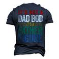 Its Not A Dad Bod Its A Father Figure Saying Dad Men's 3D T-Shirt Back Print Navy Blue