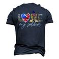 I Love My Soldier Military T Army Mom Army Wife Men's 3D T-Shirt Back Print Navy Blue