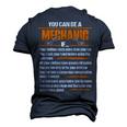 You Might Be A Mechanic If Mechanic Men's 3D T-Shirt Back Print Navy Blue