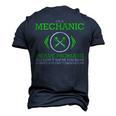 Im A Mechanic I Solve Problems Job Men's 3D T-Shirt Back Print Navy Blue