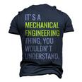 Mechanical Engineering Engineer Mechanic Major Men's 3D T-Shirt Back Print Navy Blue
