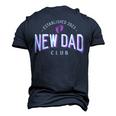 New Dad Club Established 2023 Girl Father Pink Gender Color Men's 3D T-Shirt Back Print Navy Blue