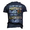 Im Not Just Any Football Dad I Am The Linemans Dad Men's 3D T-Shirt Back Print Navy Blue