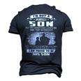 Im Not A Perfect Son But My Crazy Dad Loves Me Men's 3D T-Shirt Back Print Navy Blue