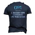 Opa Definition Grandpa Fathers Day Men's 3D T-Shirt Back Print Navy Blue