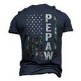 Pepaw American Military Camouflage Flag Fathers Day Men's 3D T-Shirt Back Print Navy Blue