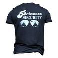 Princess Security Perfect For Dad Or Boyfriend Men's 3D T-Shirt Back Print Navy Blue