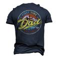 Promoted To Dad 2023 For New Dad First Time Men's 3D T-Shirt Back Print Navy Blue