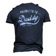 Promoted To Daddy 2023 Humor New Dad Baby First Time Men's 3D T-Shirt Back Print Navy Blue