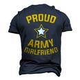 Proud Army Girlfriend Military Soldier Army Girlfriend Men's 3D T-Shirt Back Print Navy Blue