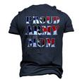 Proud Army Mom Military Mother Proud Army Marine Men's 3D T-Shirt Back Print Navy Blue