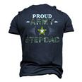Proud Army Stepdad Military Pride Camouflage Graphics Army Men's 3D T-Shirt Back Print Navy Blue