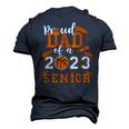 Proud Dad Of A 2023 Senior 23 Basketball Graduation Men's 3D T-Shirt Back Print Navy Blue