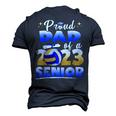 Proud Dad Of A 2023 Senior Volleyball Graduation Men's 3D T-Shirt Back Print Navy Blue