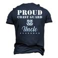 Proud Us Coast Guard Uncle Usa Military Men's 3D T-Shirt Back Print Navy Blue