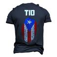 Puerto Rican Tio Uncle Puerto Rico Flag Latino Men's 3D T-Shirt Back Print Navy Blue