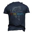 Reel Cool Godfather Fathers Day For Fishing Dad Men's 3D T-Shirt Back Print Navy Blue