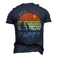 Reel Cool Pappy Fathers Day For Fishing Dad Men's 3D T-Shirt Back Print Navy Blue