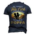 Theres This Girl Stole My Heart She Call Me Poppa Men's 3D T-Shirt Back Print Navy Blue