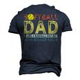 Retro Softball Dad Like A Baseball Dad But With Bigger Balls Men's 3D T-Shirt Back Print Navy Blue