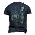 The Rodfather Fishing Dad Men's 3D T-Shirt Back Print Navy Blue