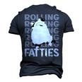 Rolling Fatties Cat Cat Lover Outfit Cat Dad Cat Mom Men's 3D T-Shirt Back Print Navy Blue
