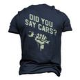 Did You Say Cars Mechanic Car Lover Car Repair Men's 3D T-Shirt Back Print Navy Blue