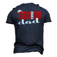 Senior 2023 Class Grad Proud Dad Class Of 2023 Men's 3D T-Shirt Back Print Navy Blue