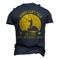 Sorry Cant Talk Fishing Dad Mens Fish Bass Fishing Men's 3D T-Shirt Back Print Navy Blue
